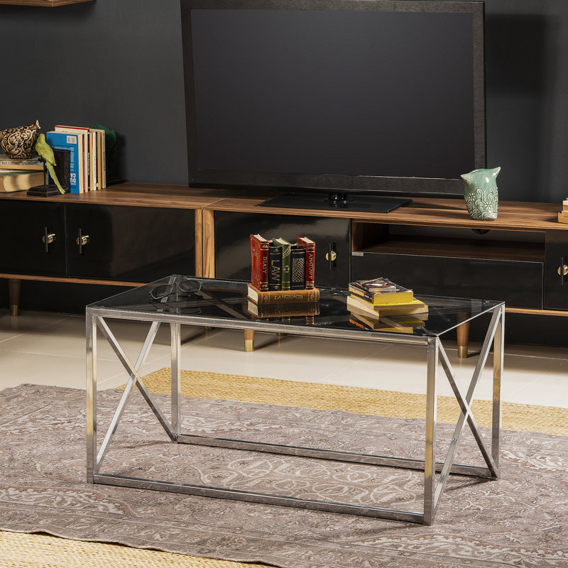 Sunna 94cm W Coffee Table, Chrome