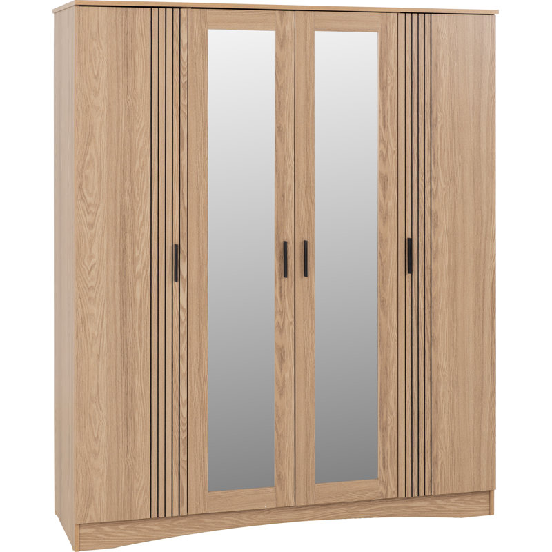 Tarmo 4 Door Manufactured Wood Wardrobe