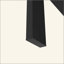 Table basse rectangulaire en verre, table basse transparente, tables d'appoint modernes pour le salon, meubles de salon