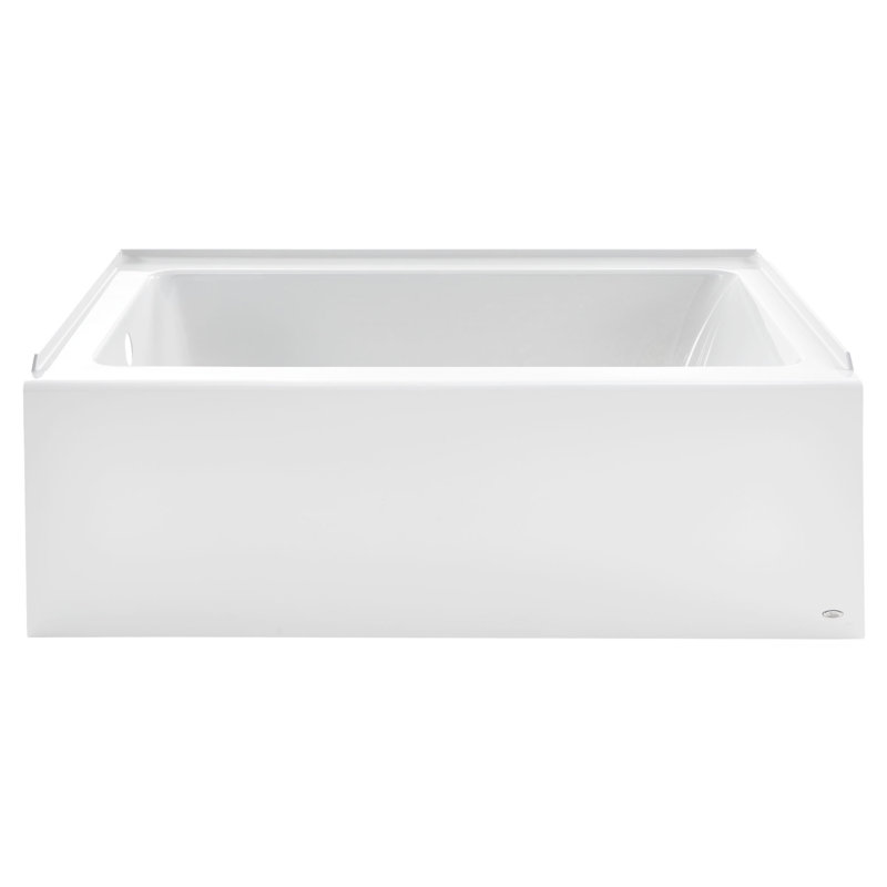 Studio 60'' x 32'' Soaking Acrylic Bathtub, Arctic White, Left