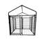 Ensemble extensible pour chenil et parc pour chien avec toit et housse de pluie - 5 x 5 x 3 pieds - Noir-51061285