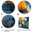 Blewitt, pierre fluide bleue et jaune V sur toile-88539552-88539553