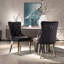 Chaise d'appoint rembourrée en velours Giambattista