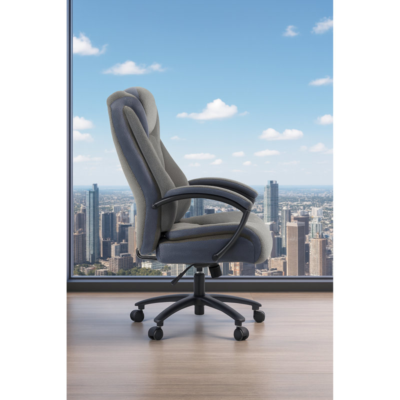 Chaise de bureau en tissu de coton Boyle