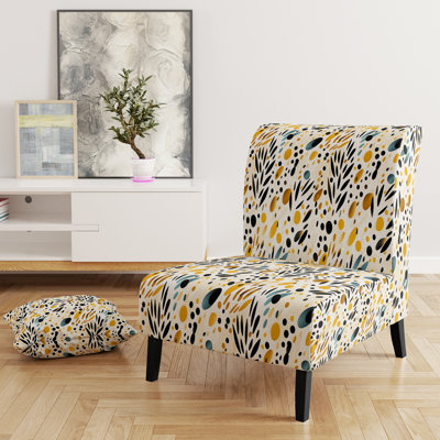 Minimalist Ferns - Fauteuil de chambre rembourré Boho