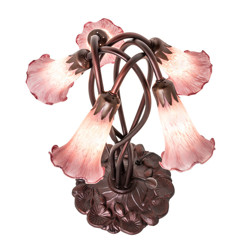 Tiffany Table Lamp, Rocker, Lavender
