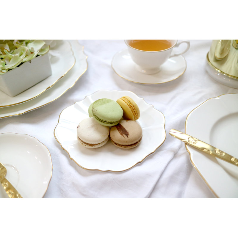 Amelie Bone China, Brushed Gold
