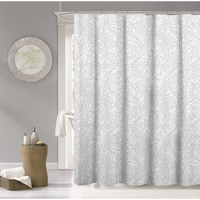 Rideau de douche damassé 100% coton Askia