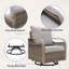 Fauteuil oscillant d'extérieur en osier Teag-433717089