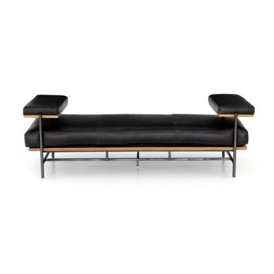Rindo Leather Chaise Lounge by Latitude Run