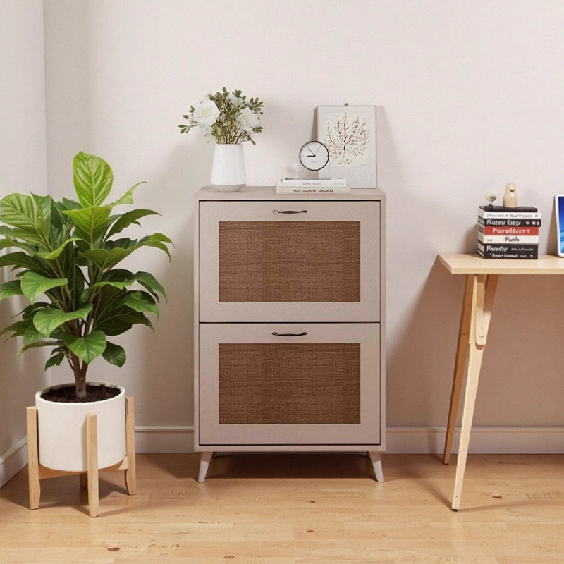 2-Tier Shoe Rack – Smart Entryway Storage for 12 Pairs