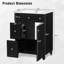 Armoire de meuble-lavabo 24 po avec lavabo en céramique, 2 tiroirs, 1 porte-133416743