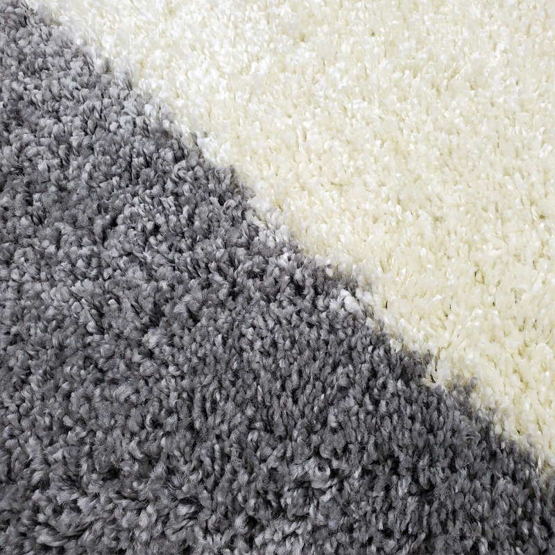 Nay Geometric Shag Area Rug, Rectangle 200 x 290cm