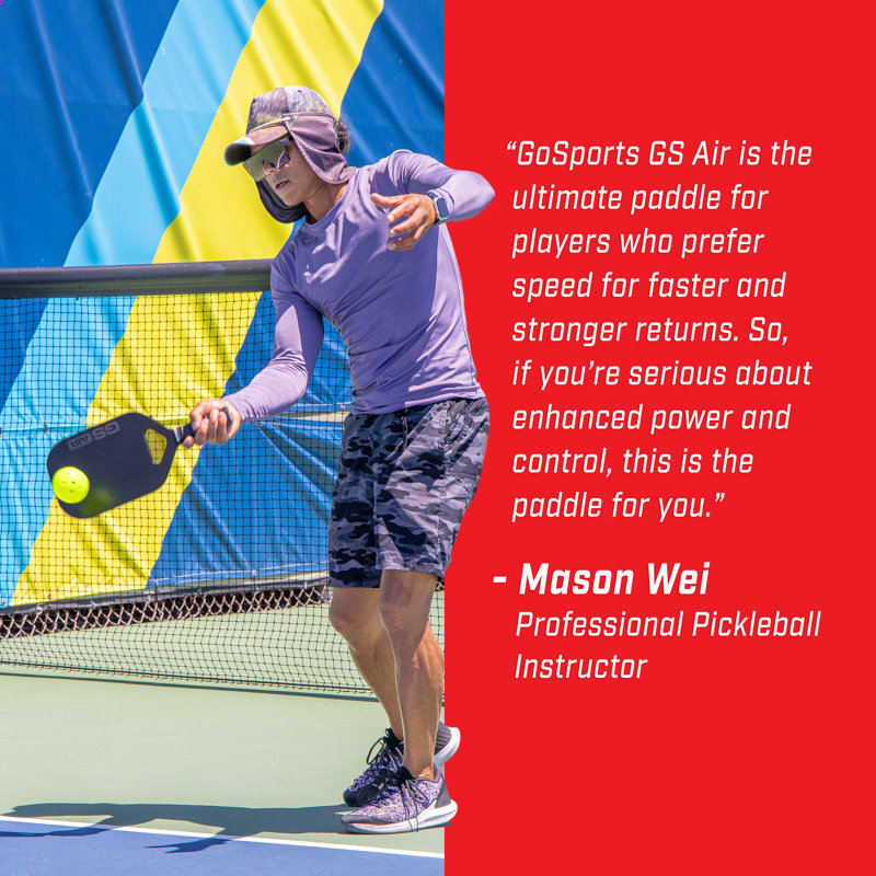 Palette de pickleball GoSports GS PRO USAPA, GS AIR