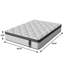 Grand matelas hybride en mousse 12 po