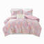 Ensemble de couette métallique imprimée en polyester, grand/queen-136113782