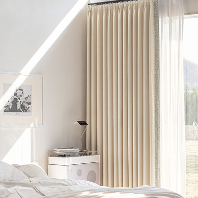 Curtain For Living Room Pinch Pleat Window Curtains For Bedroom 2 Panels