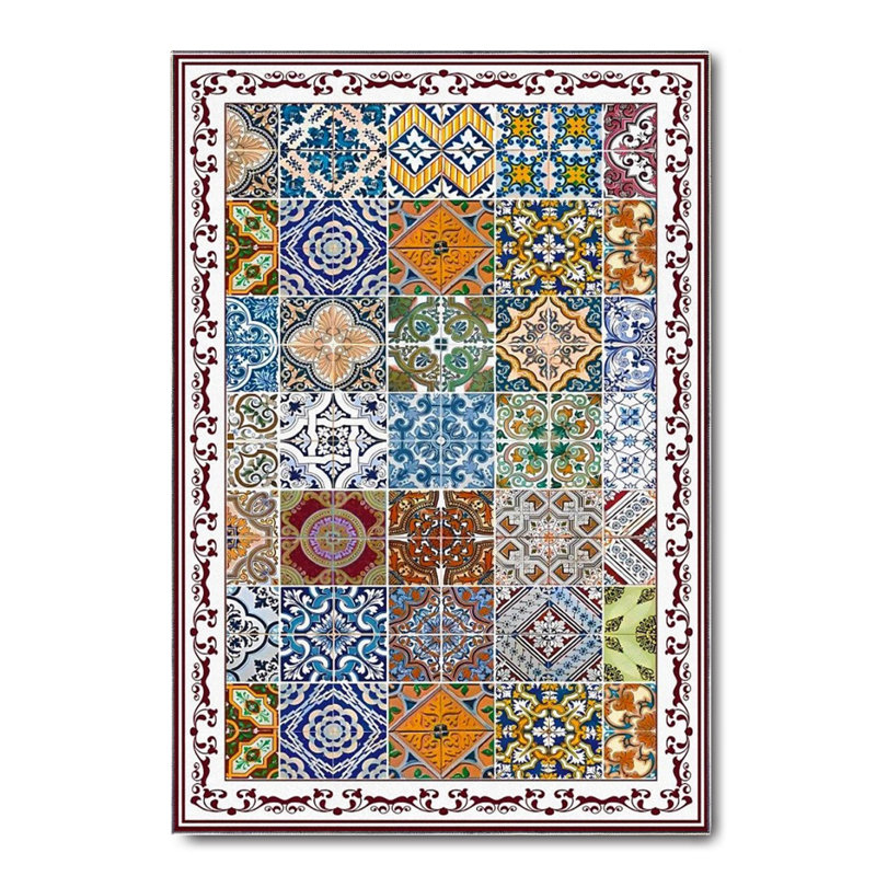 Tapis en coton Kya, Rectangle 2 pi 7 po x 3 pi 11 po