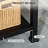 Movable Outdoor Bbq Cart, Stainless Steel Tabletop, 38.29"L X 25.5"W 33"H, With Side Handle, Black Multifunctional Cooking Table, Top, 33" Height, Hooks,