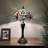 Gleb Tiffany Table Lamp Stained Glass Dragonfly LED Bulbs Included 12'W*12"D*22"H-29639943