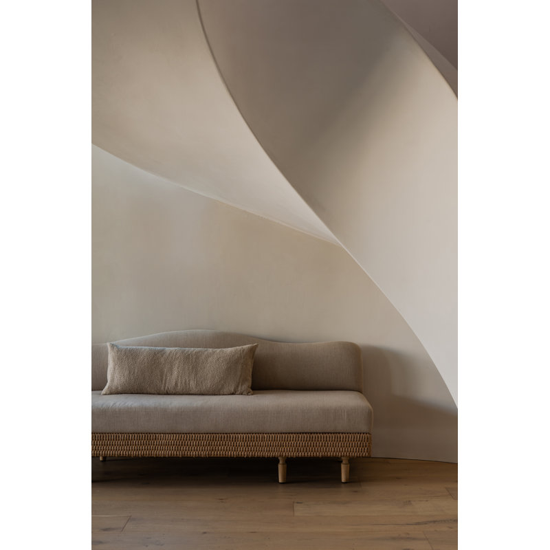 Iris Woven Linen Bench