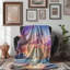 Beach Scene Art - 1 Piece Premium Sherpa Blanket-101262786