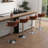 Ginko Modern Adjustable Bar Stools, Swivel Counter Stools with Upholstered Seat, Backrest, Footrest and Metal Frame for Kitchen and Home Bar -892719848-898201623-935555700