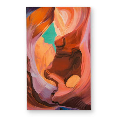 Inside View of Antelope Canyon Door Mat | Orange Livingroom Decor