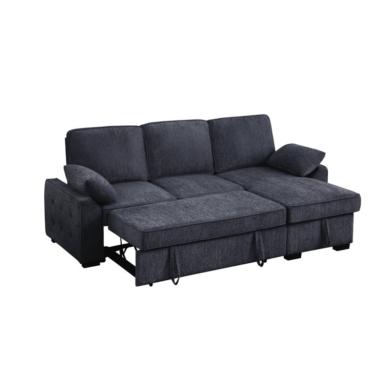 Savannah Modular Corduroy Sectional Sofa With Ottoman, Camel Polyester Blend