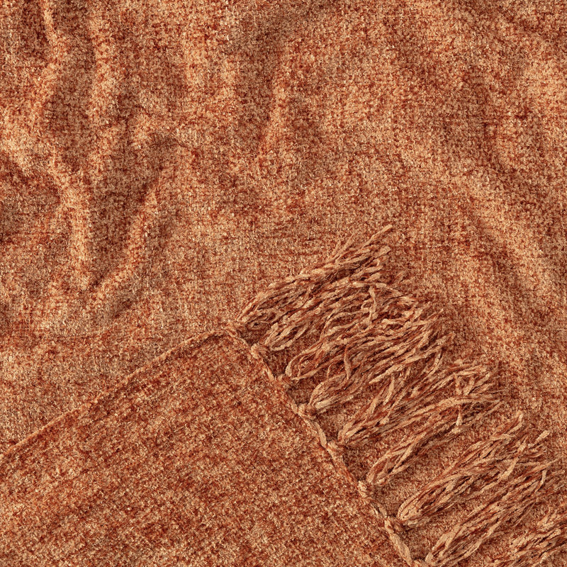  Couverture en chenille veloutée, Citrouille