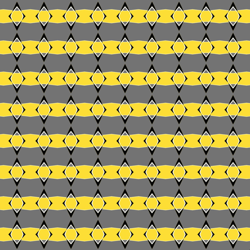 Rayures rétro citron, H 20 po x l 20 po, Non, Cadre simple argenté