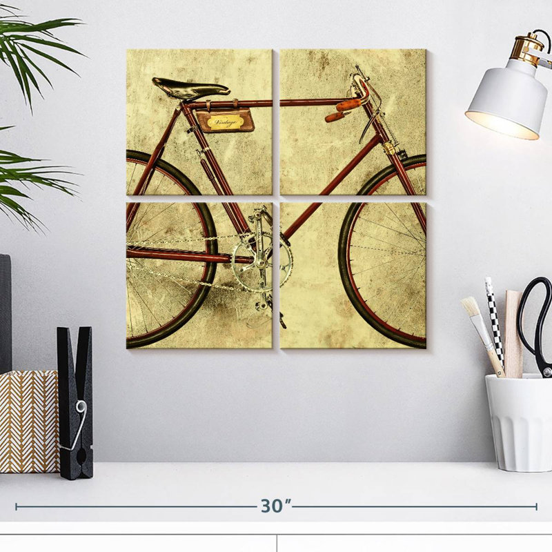 Vélo rétro restauré, H 18 po x l 18 po