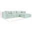 Canapé modulaire en L Carmean Performance-70705050-70705035