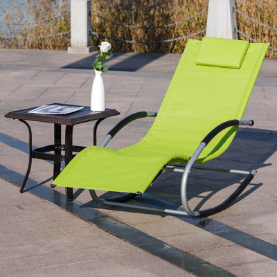 Vittel Outdoor Metal Chaise Lounge