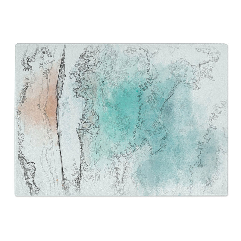 Tempered Glass Sydney Australia Beach Chopping Board, 20 cm x 28.5 cm