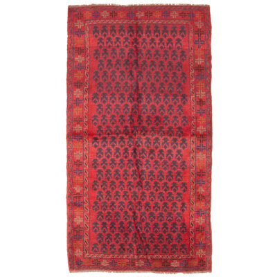 Rizbaft Red Rug 3'7" x 6'6"