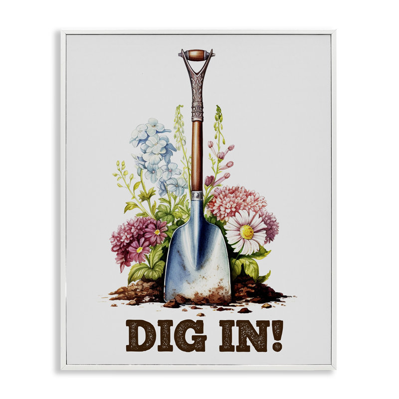  «Dig In Gardening», art de la giclée encadrée par Karen Smith, H 14 po x l 11 po