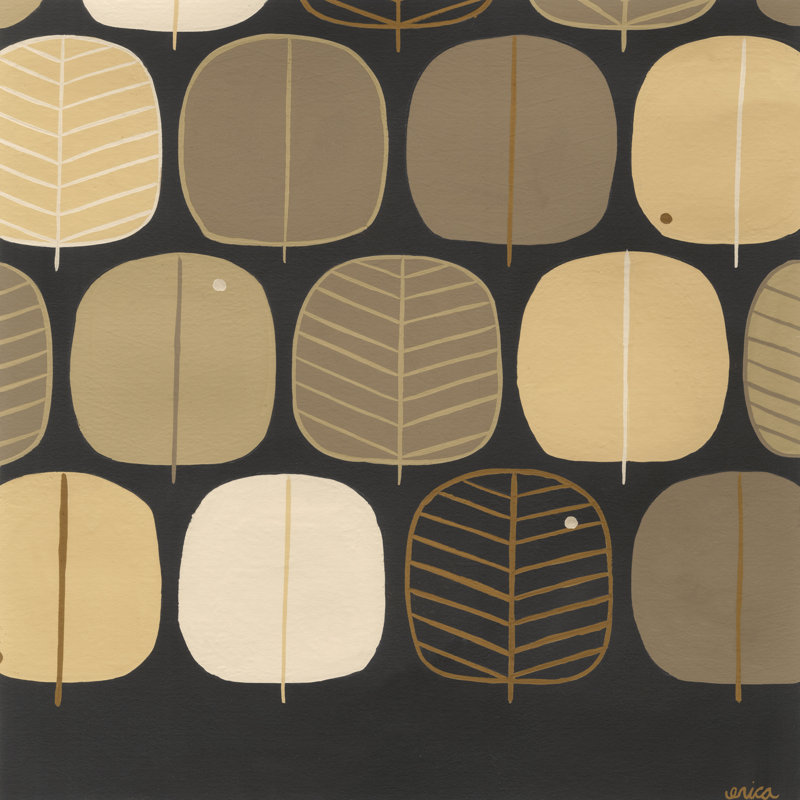 Woodland Motif I - Wrapped Canvas Print, 30cm H x 30cm W x 3.8cm D