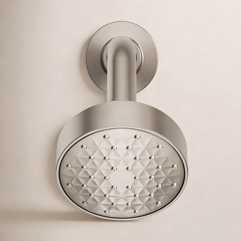 Awaken G90 Single-Function Full/Standard Fixed Shower Head, Vibrant Brushed Nickel,  1.75 GPM