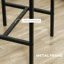 3 Piece Bar Table and Chairs, Industrial Dining Table Set for 2, Counter Height Kitchen Table with Bar stools