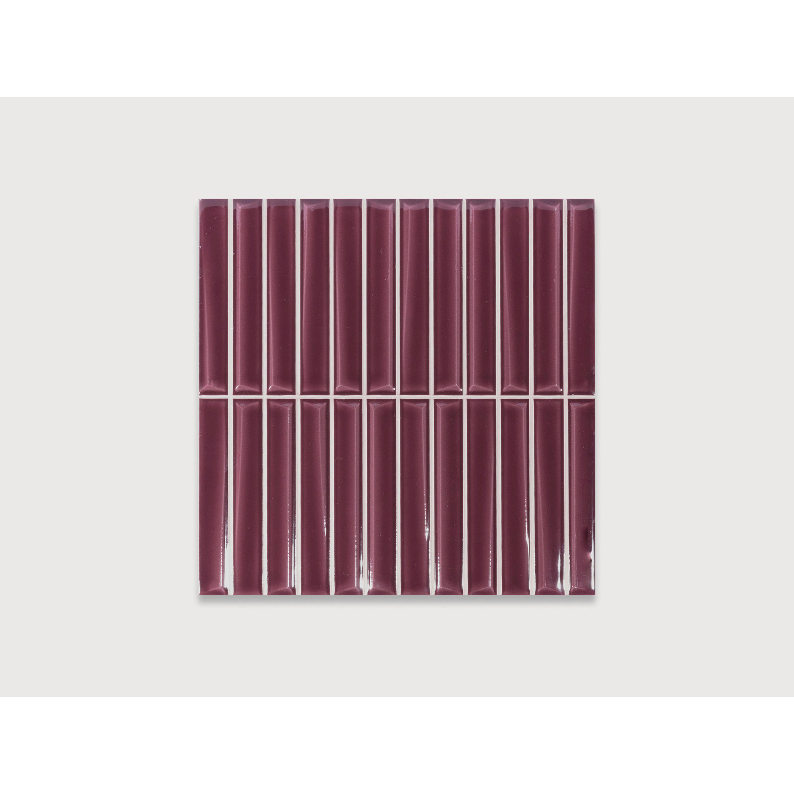 Bliss Bars Wall Tile, Bordeaux