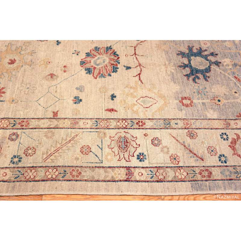 Tapis Oushak turc moderne unique à grande échelle
