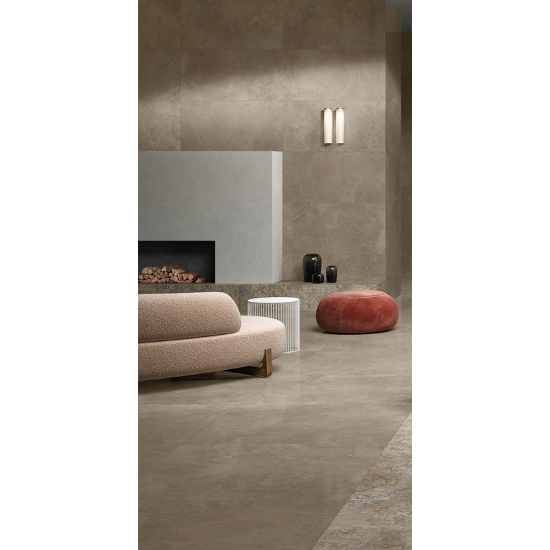 Terramor Nero 47 In. X 47 In. Honed Porcelain Floor And Wall Tile (31.0 Sq. Ft./Case), Avorio
