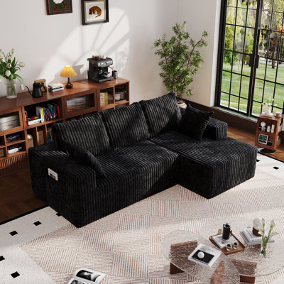 94"cloud Modular Sectional Couch Modern Minimalist Upholstered Couches, Comfort L Shaped Sofa For Living Room, Deep Seat Corner Couch, No Assembly Required