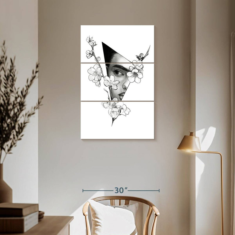 Keiraleigh Triangle Frida Kahlo, 57" H x 36" W