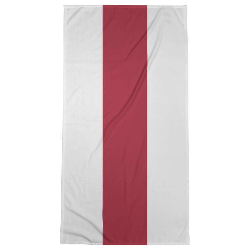 Microfiber Bath Towel, Atlanta Throwback Football White/Light Red