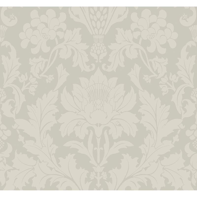 Mariinsky Fonteyn Damask Wallpaper Roll, Old Olive