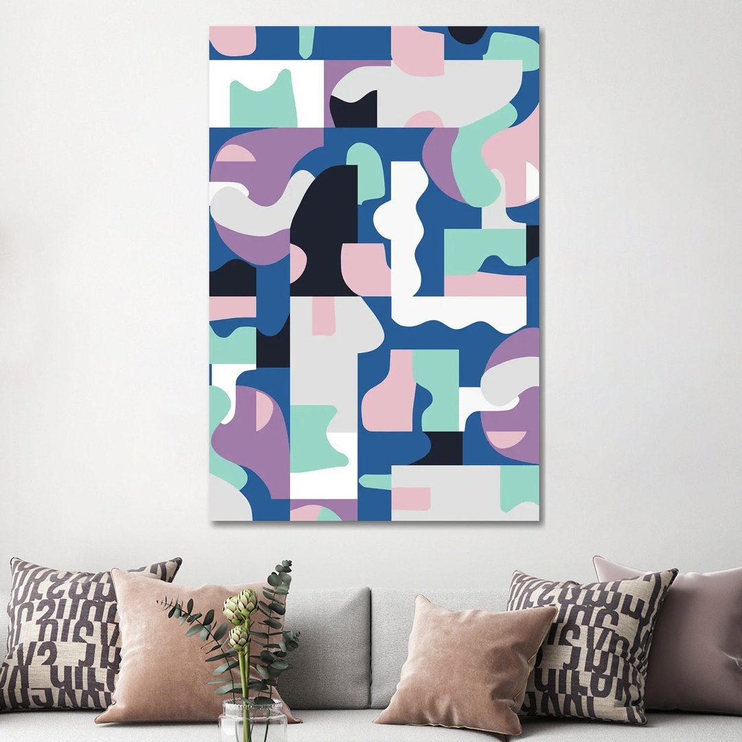 Organic Matisse Blocks Blue Pink