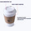 [50 Pack] 12 Oz Compostable Coffee Cups With Lids And Kraft Sleeves, Eco Friendly Disposable White Paper Cups Combo For Hot Beverage