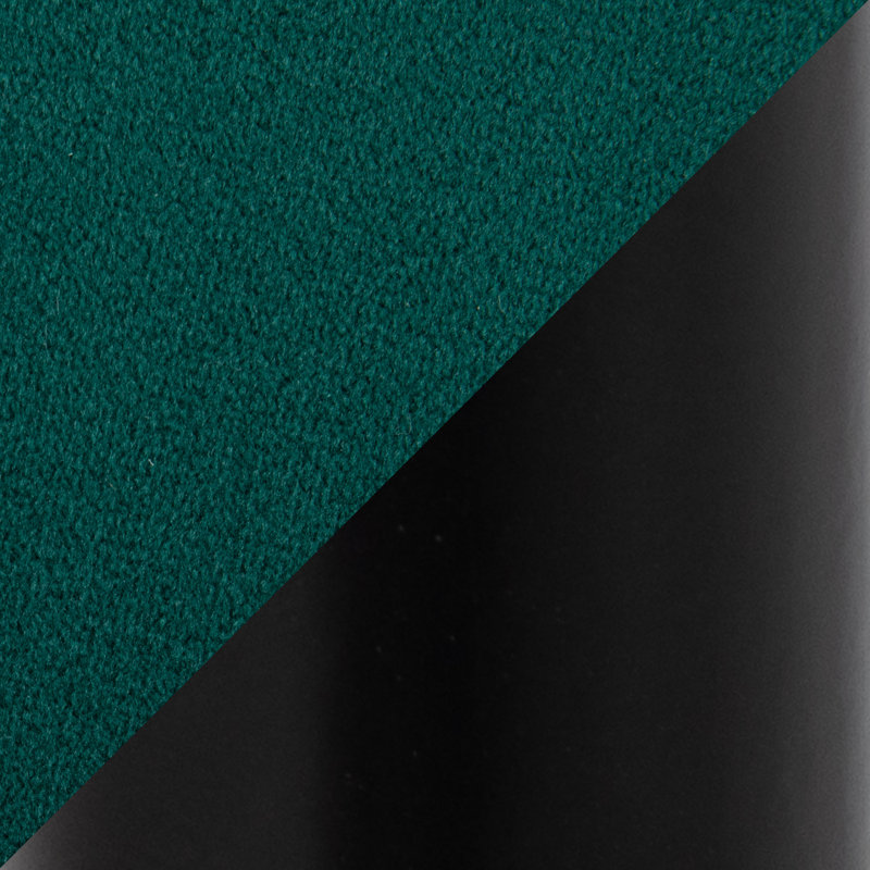 Chaise avec accoudoirs en tissu Jaquavia, Noir, Velours vert